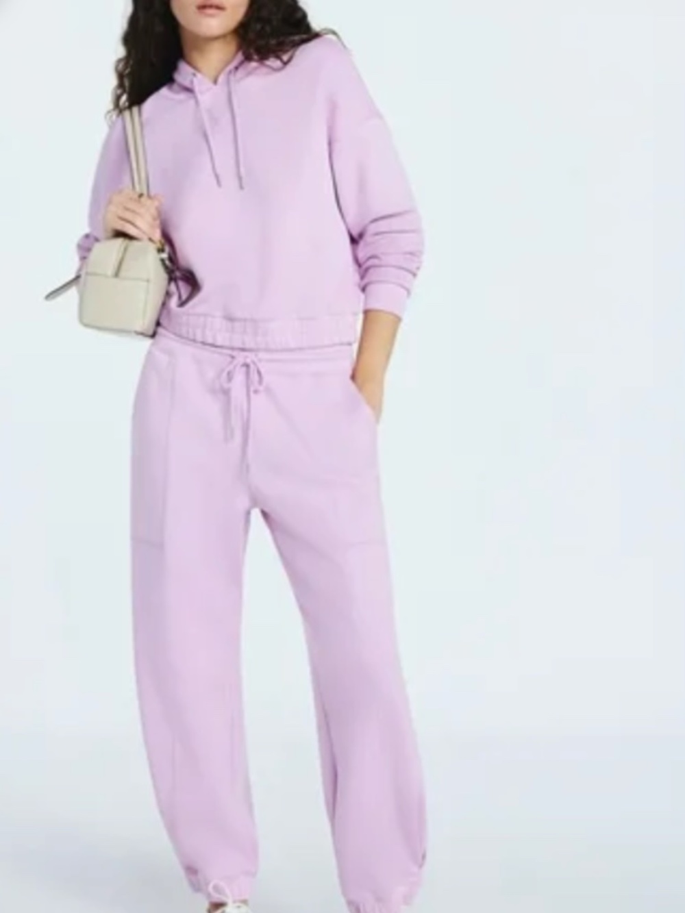 Scubaknit Rose Hoodie & Barrel Sweatpants Set - S
